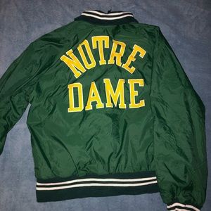 Throwback Notre Dame Bomber Jacket